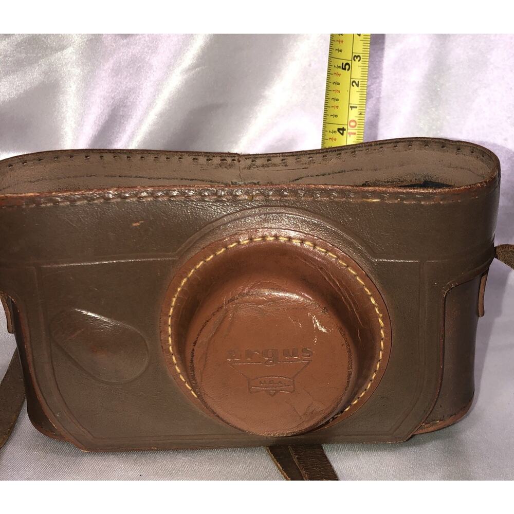 Vintage Argus Camera Case Top Grain Cowhide 7"x4" - Picture 9 of 9